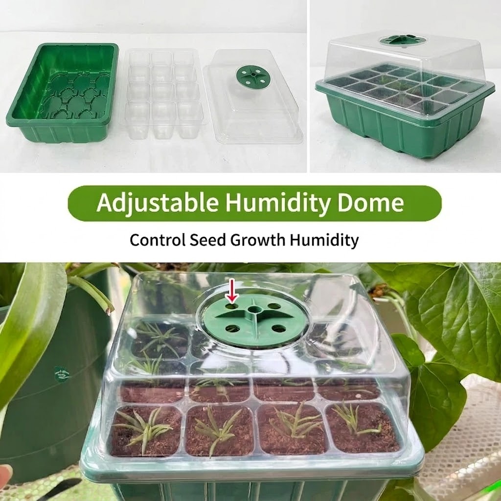 Humidity Dome Kit - Bandeja de Germinación de Semillas con